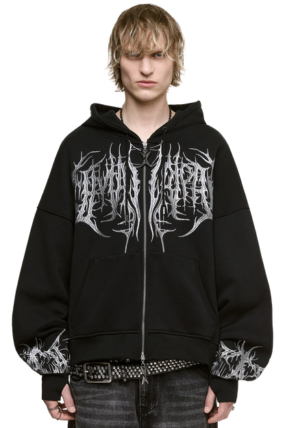Minga London Venom Zip Up Hoodie