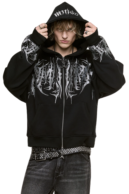 Minga London Venom Zip Up Hoodie