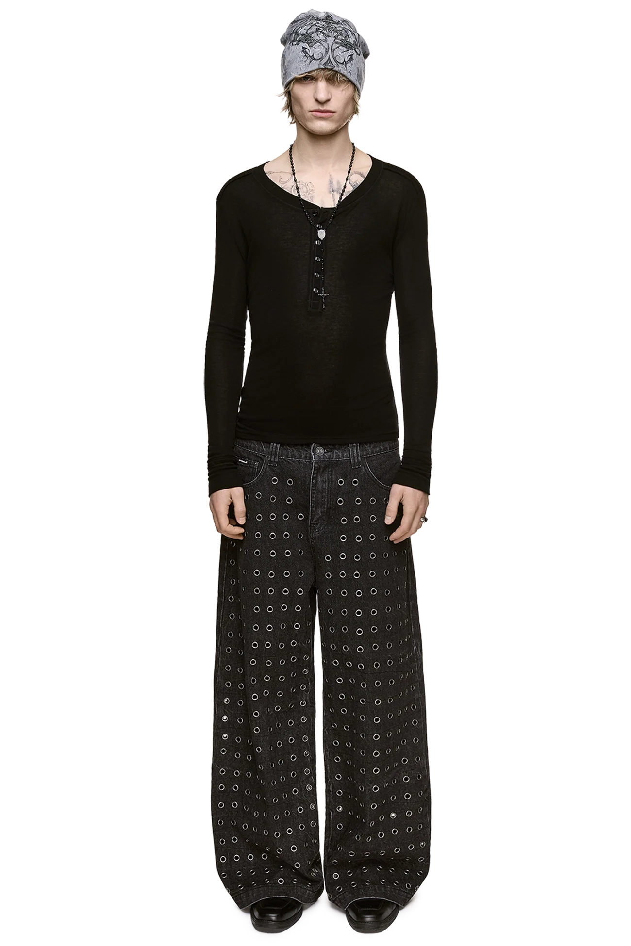 Minga London Rogue Black Baggy Jeans