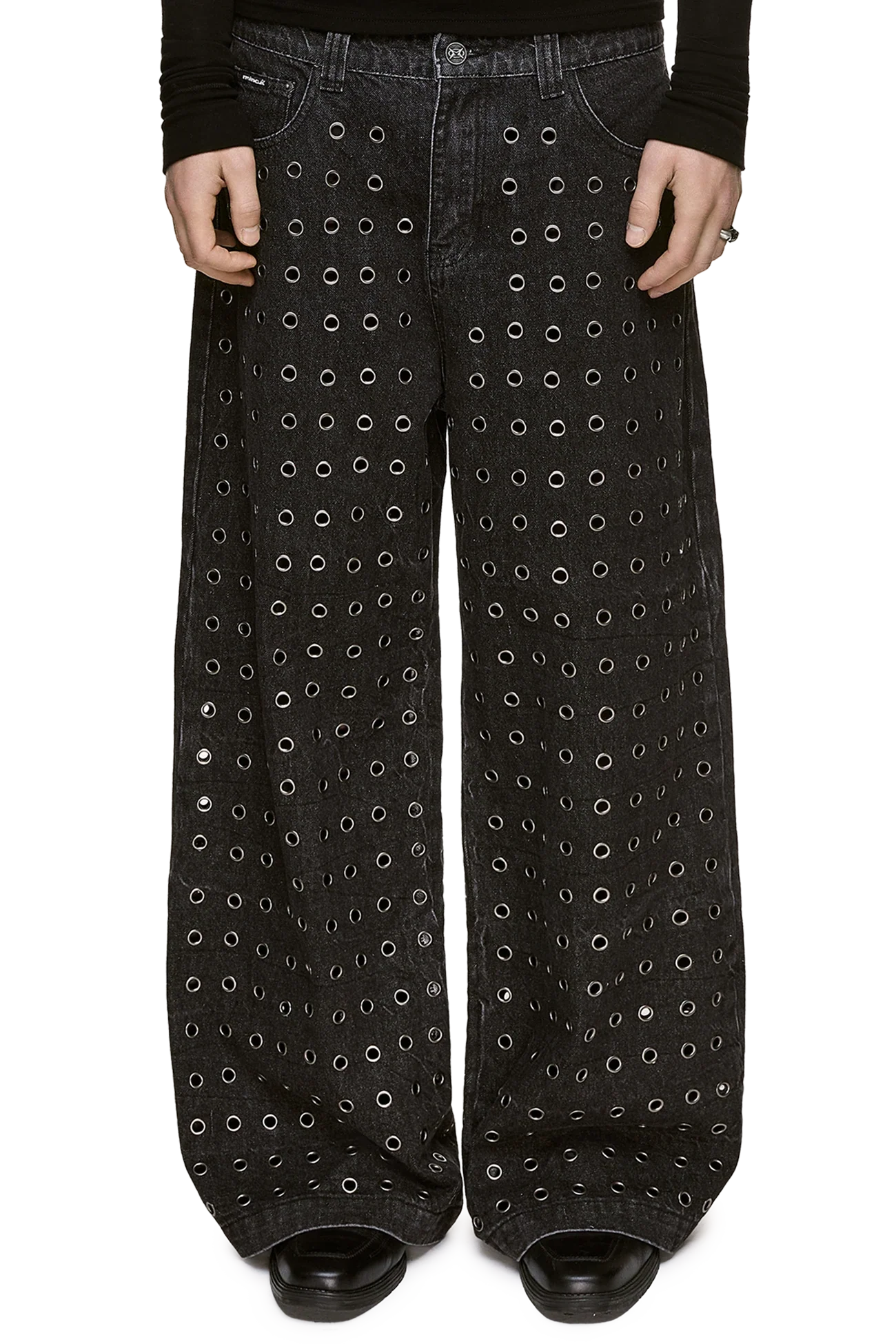 Minga London Rogue Black Baggy Jeans