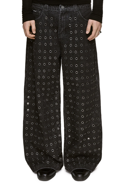 Minga London Rogue Black Baggy Jeans