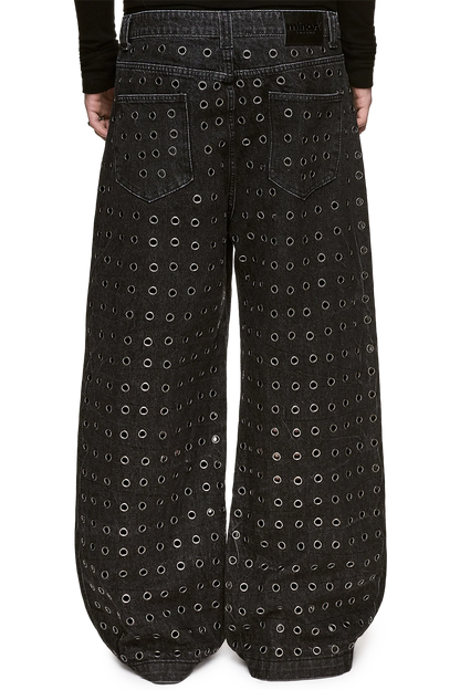 Minga London Rogue Black Baggy Jeans