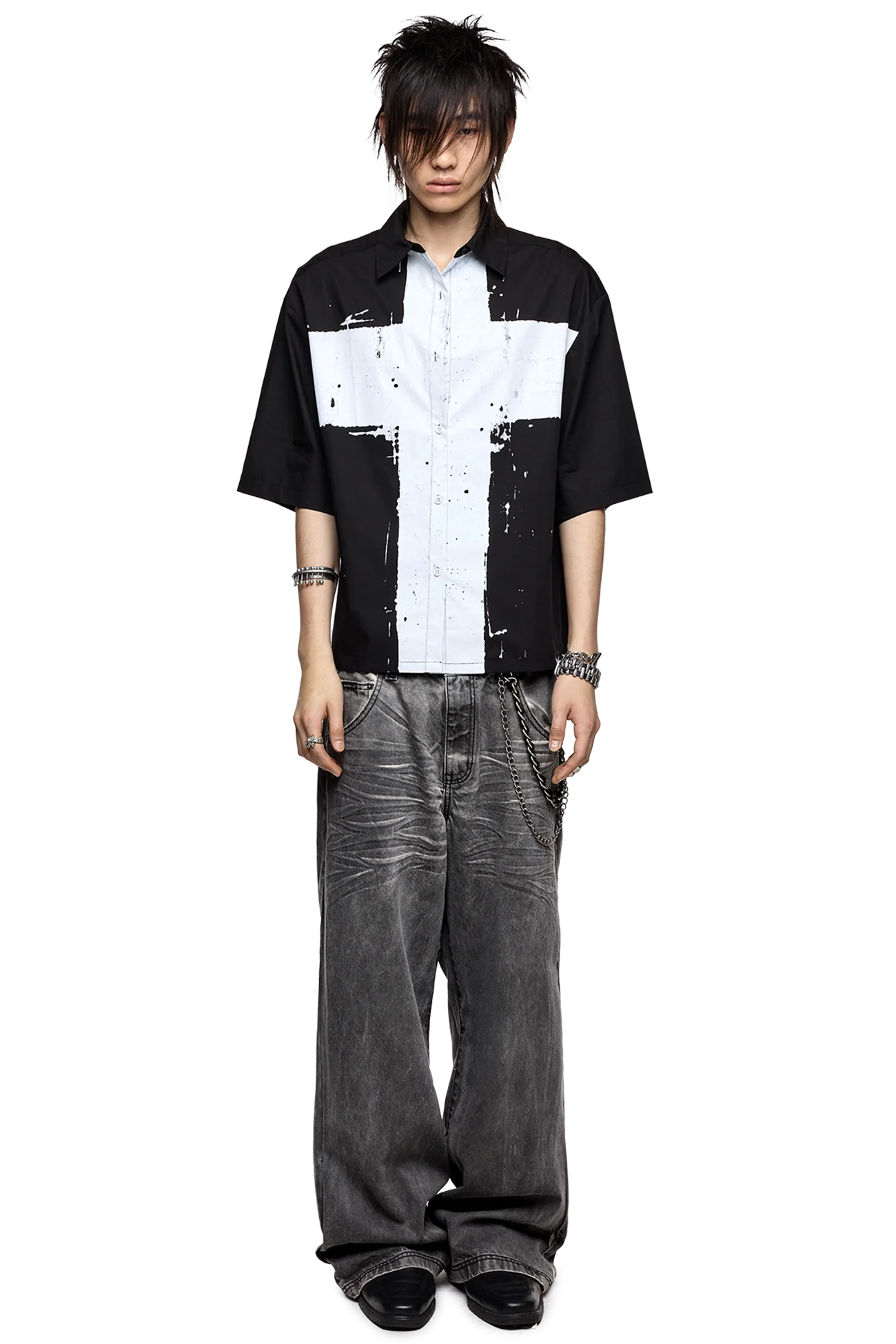 Minga London Never Saint Black Shirt