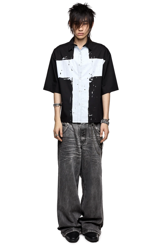 Minga London Never Saint Black Shirt