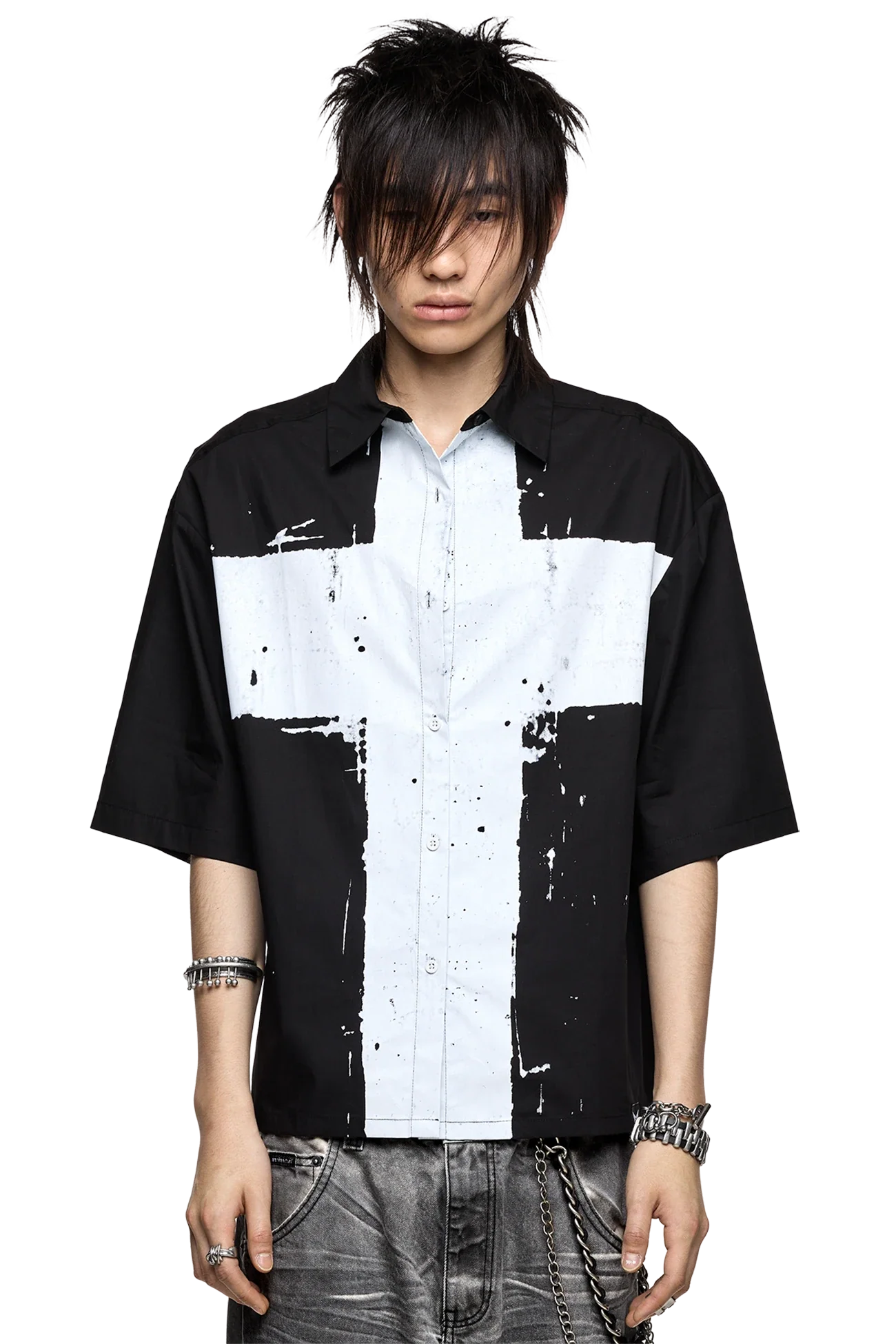 Minga London Never Saint Black Shirt