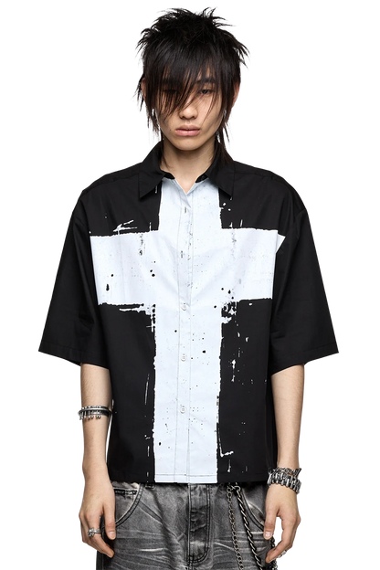 Minga London Never Saint Black Shirt