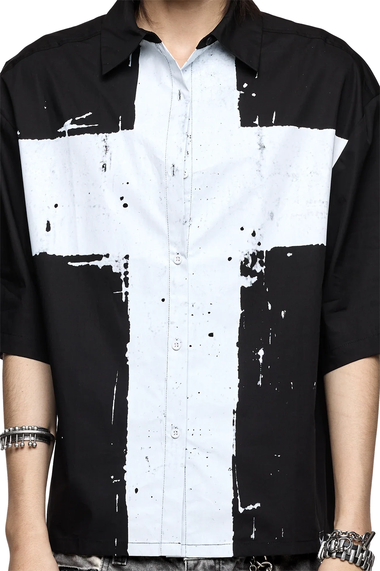 Minga London Never Saint Black Shirt