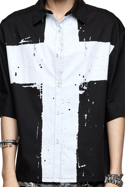 Minga London Never Saint Black Shirt