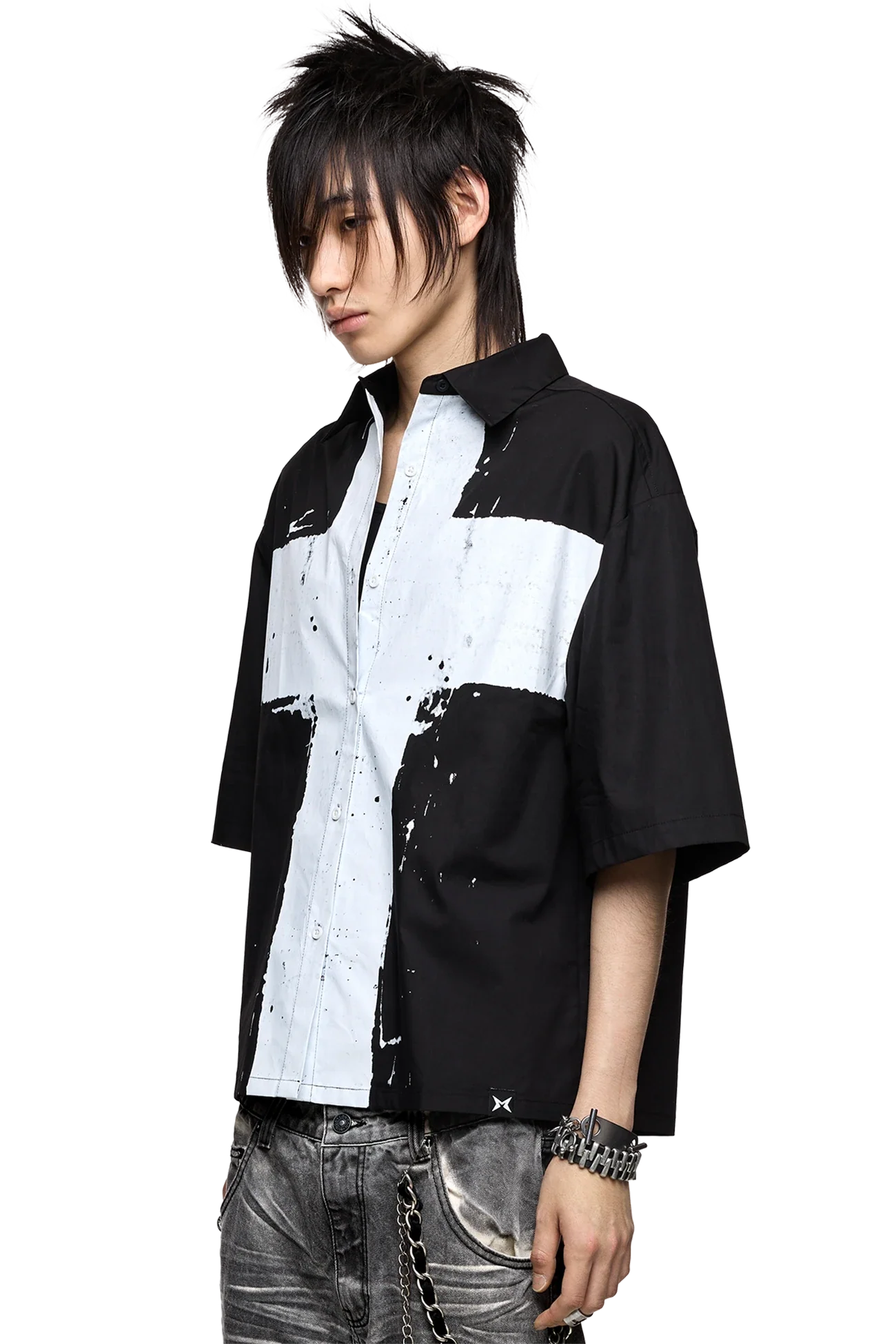 Minga London Never Saint Black Shirt