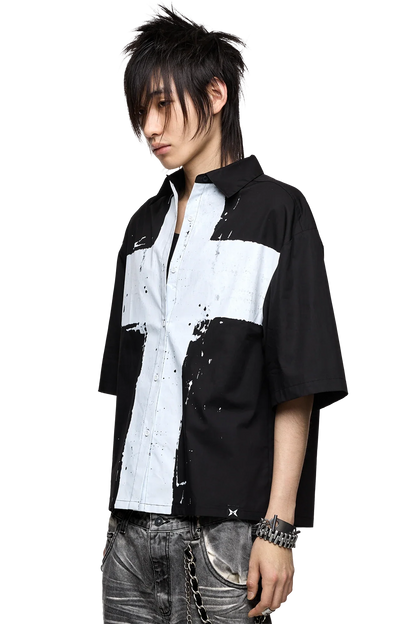 Minga London Never Saint Black Shirt