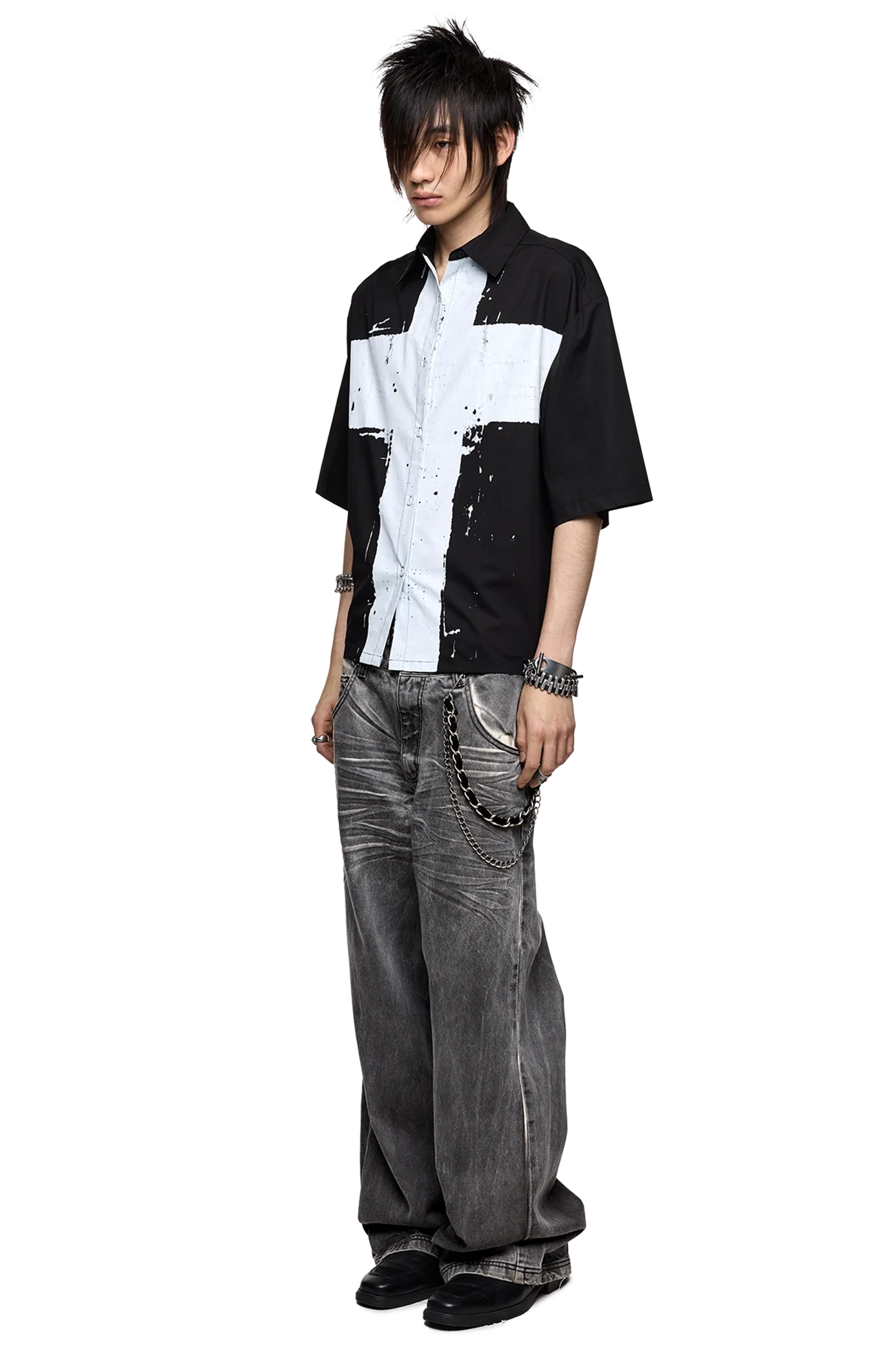 Minga London Never Saint Black Shirt