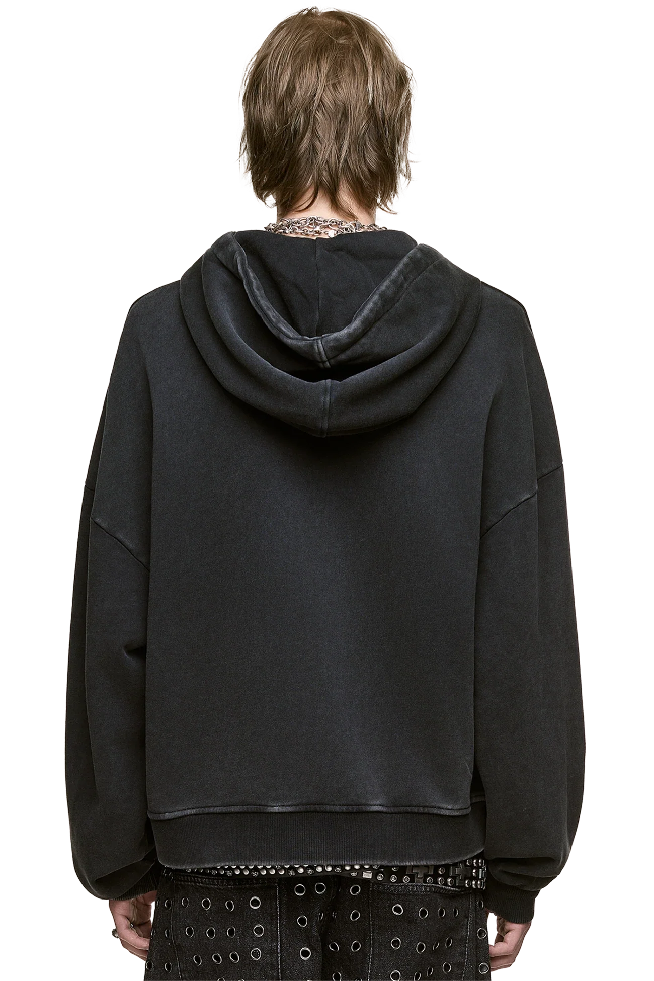 Minga London Blackout Washed Zip Up Hoodie