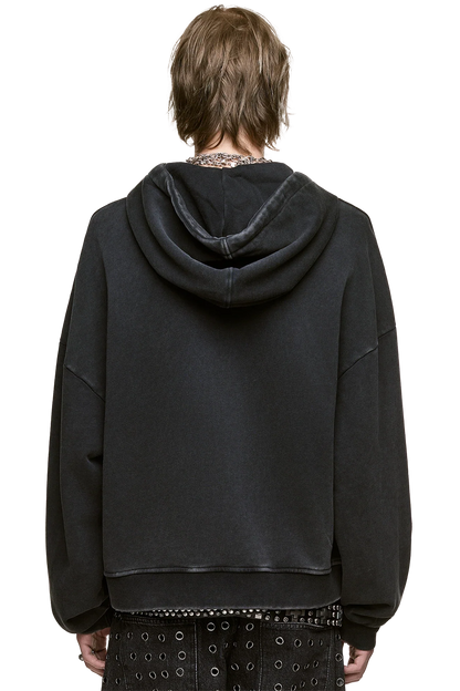 Minga London Blackout Washed Zip Up Hoodie