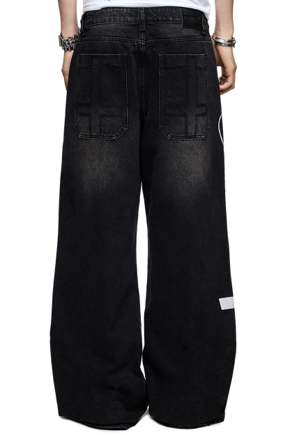Minga London Ephemeral Graphic Baggy Jeans