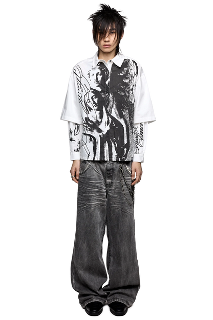 Minga London Faith & Sin Layered Shirt