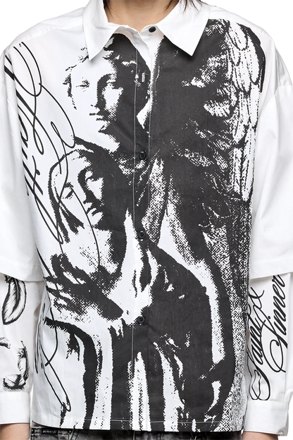 Minga London Faith & Sin Layered Shirt