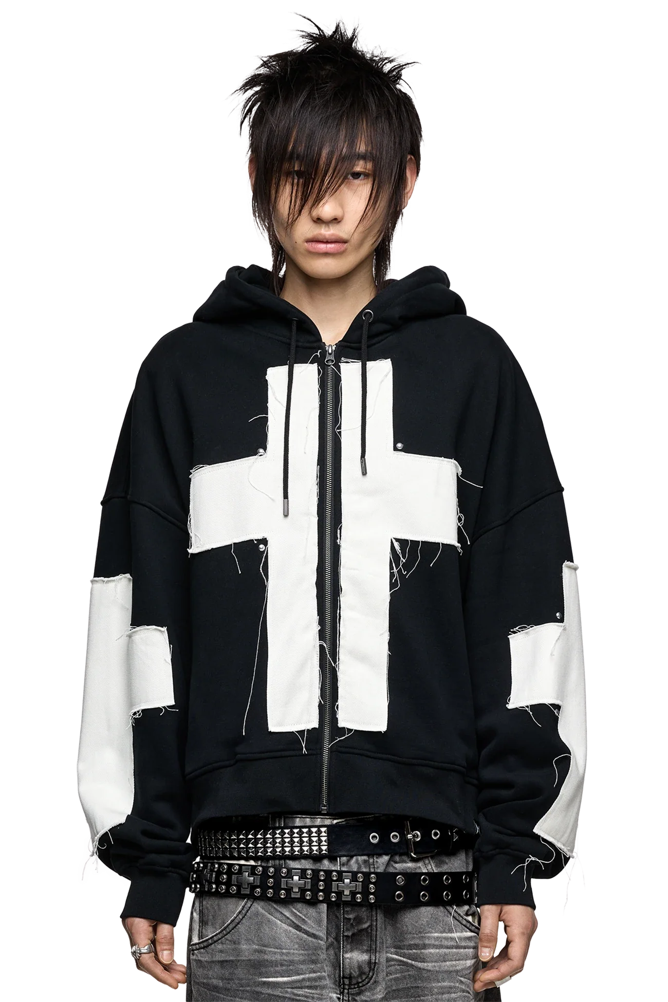 Minga London Blessed & Broken Zip Up Hoodie