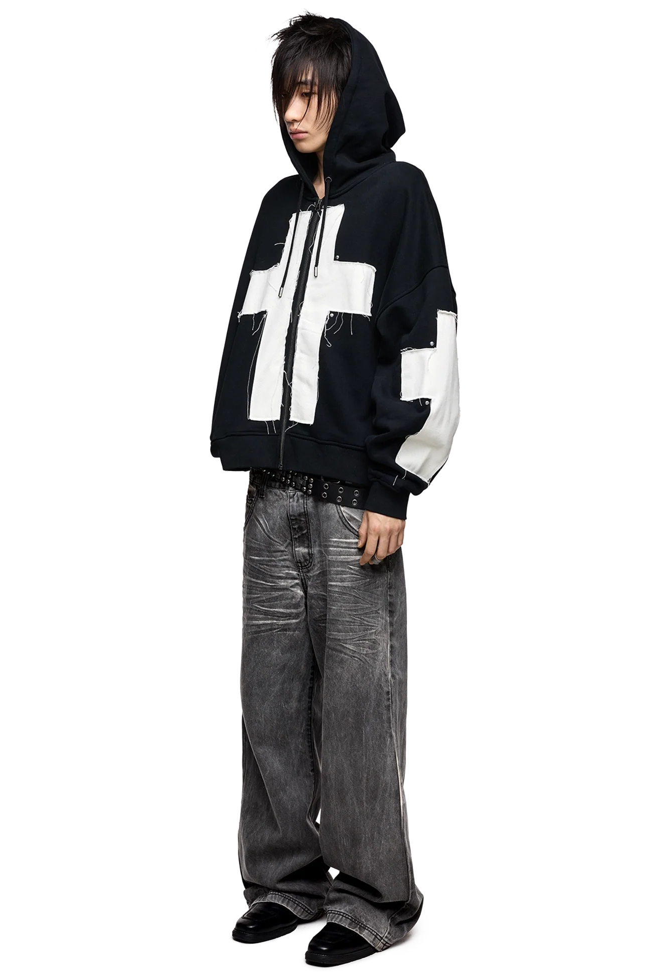Minga London Blessed & Broken Zip Up Hoodie