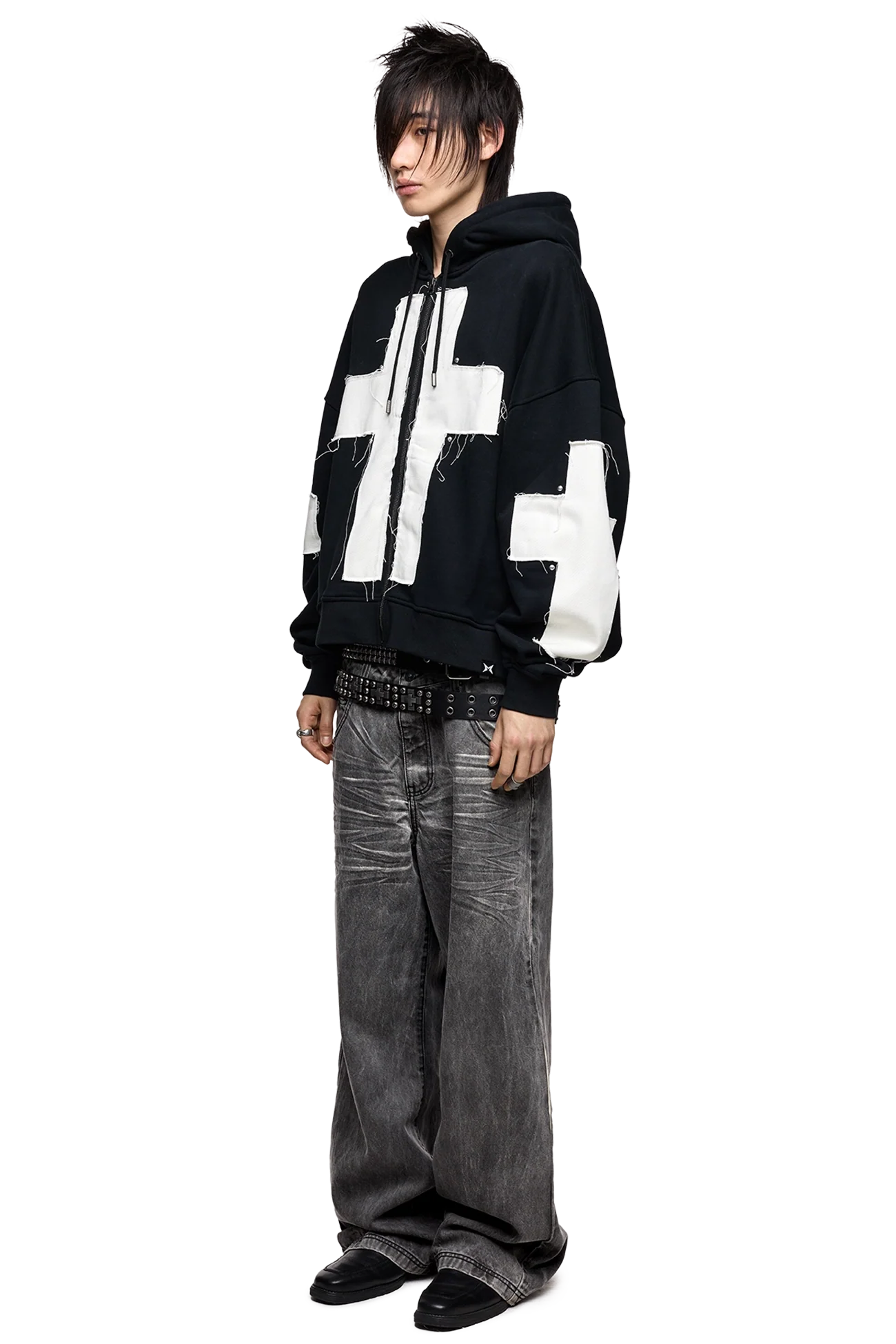 Minga London Blessed & Broken Zip Up Hoodie
