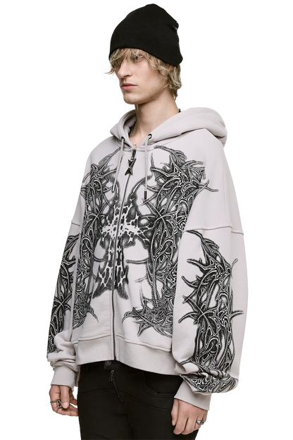 Minga London Zyre Zip Up Hoodie