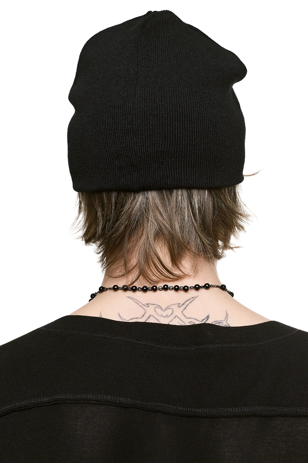 Minga London Chrome Angel Black Beanie