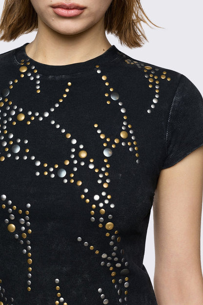 Minga London Frances Studded Baby Tee