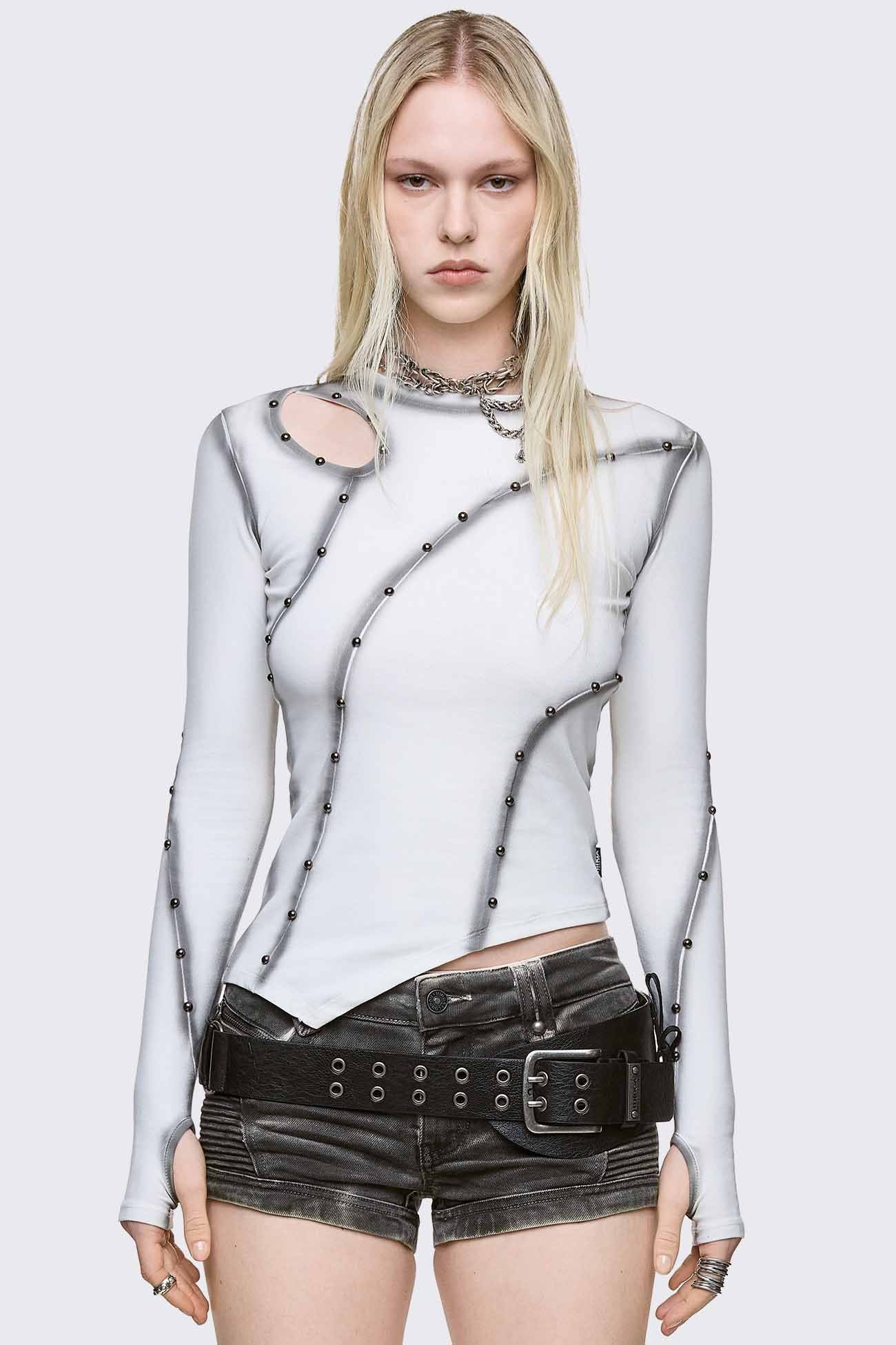 Minga London Trixx Cut-Out Top
