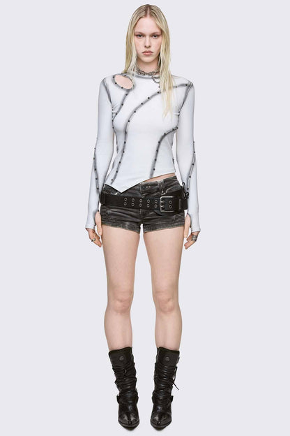 Minga London Trixx Cut-Out Top