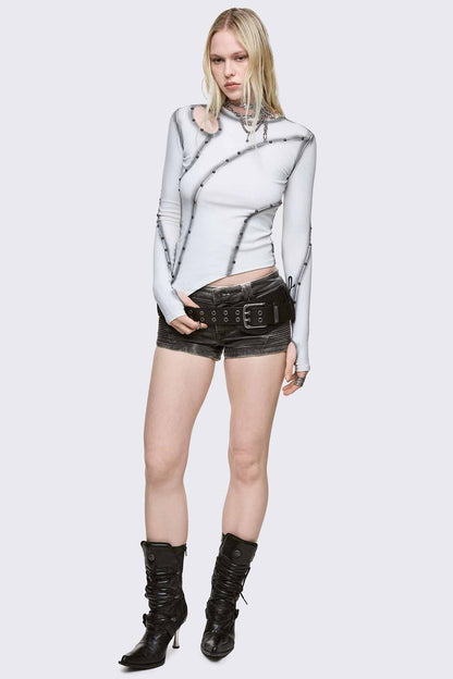 Minga London Trixx Cut-Out Top