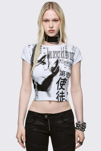 Minga London Mind Glitch Baby Tee