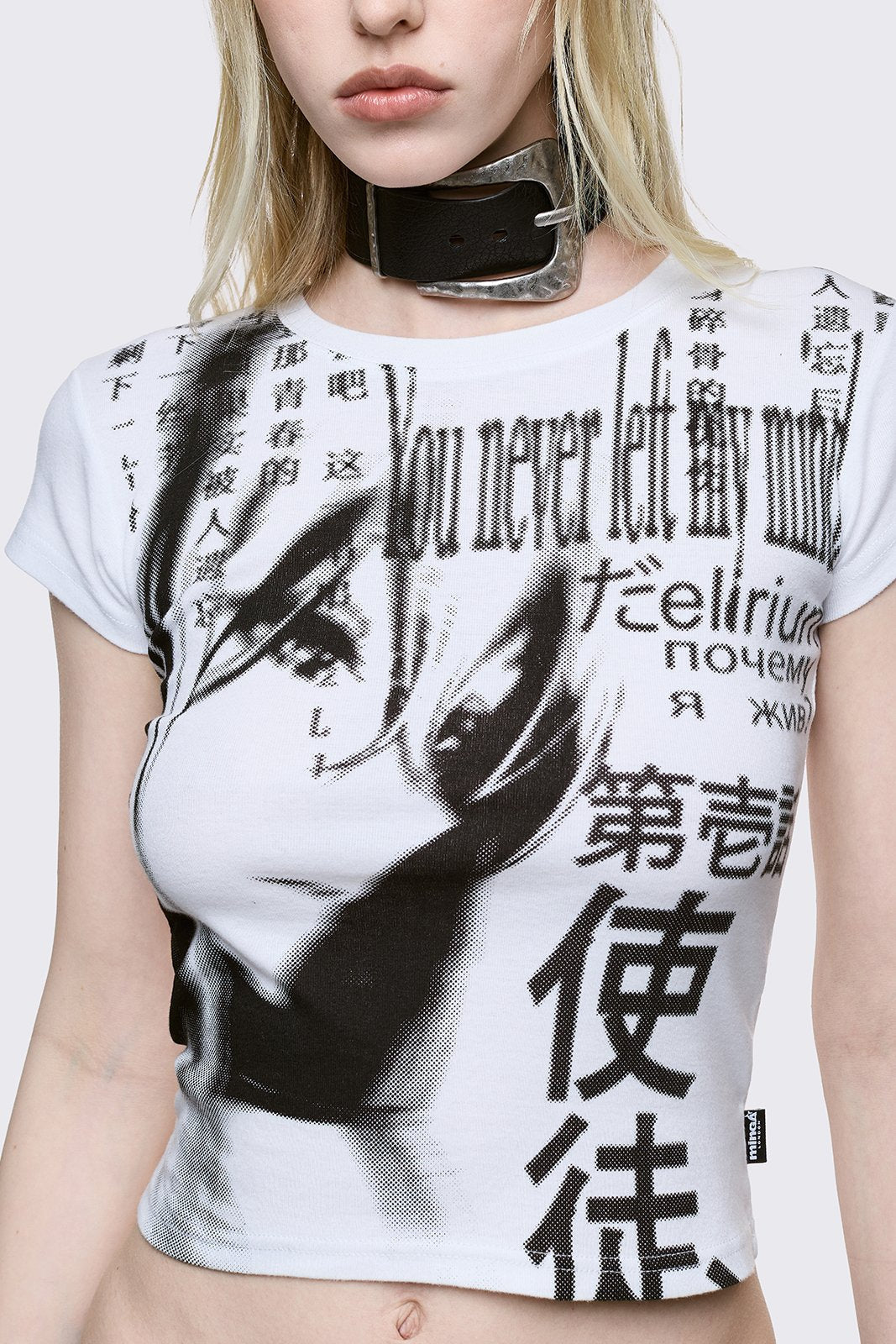 Minga London Mind Glitch Baby Tee