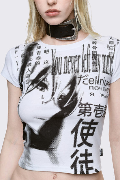 Minga London Mind Glitch Baby Tee