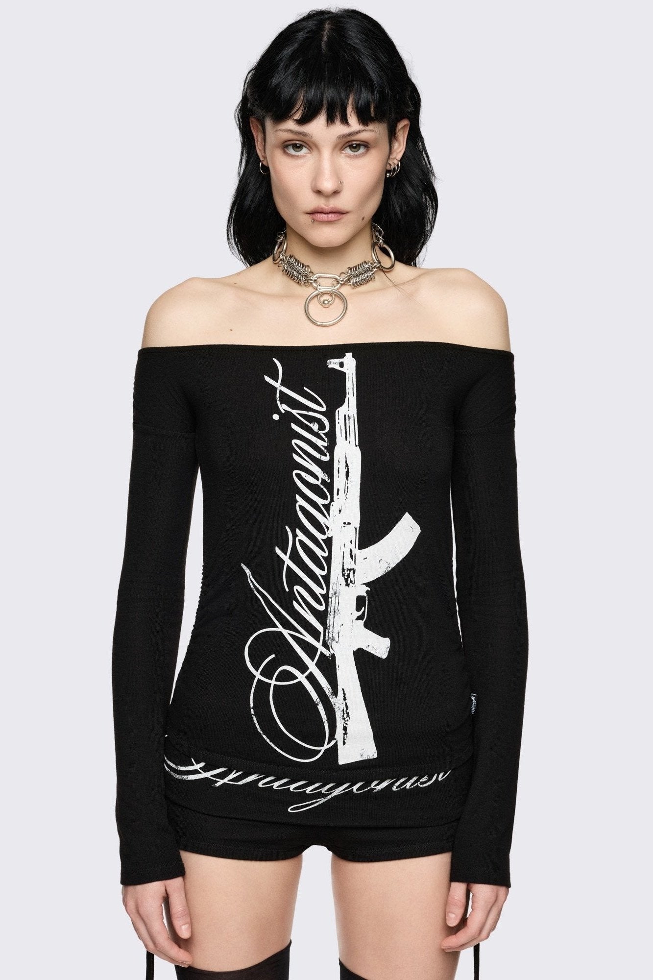 Minga London Antagonist Off-Shoulder Top