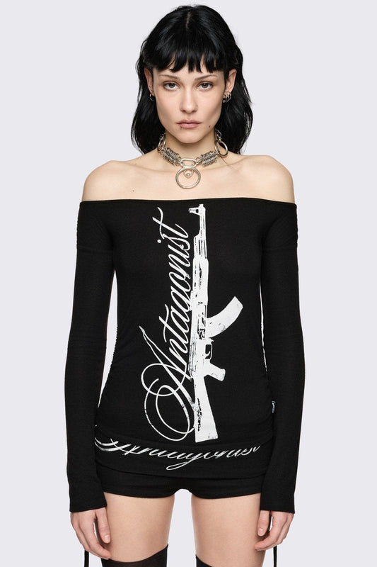Minga London Antagonist Off-Shoulder Top