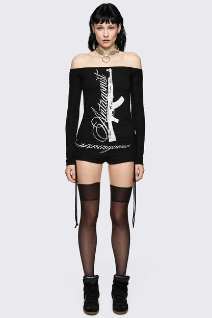Minga London Antagonist Off-Shoulder Top