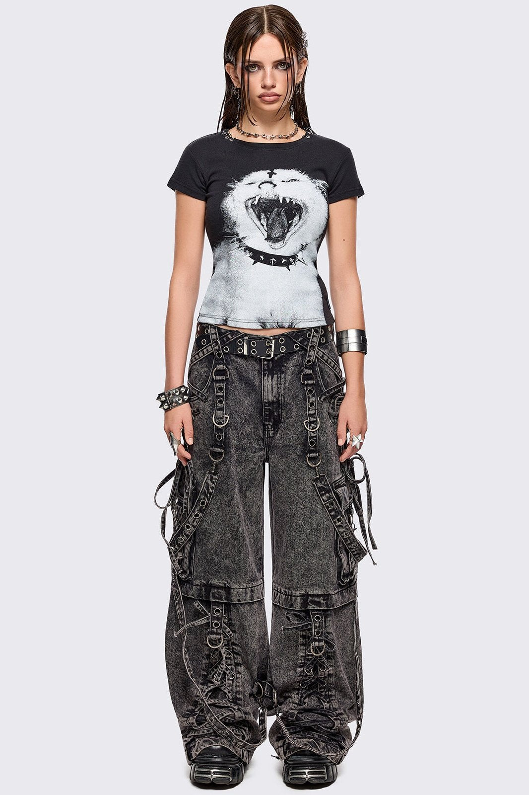 Minga London Nine Lives in Hell Baby Tee