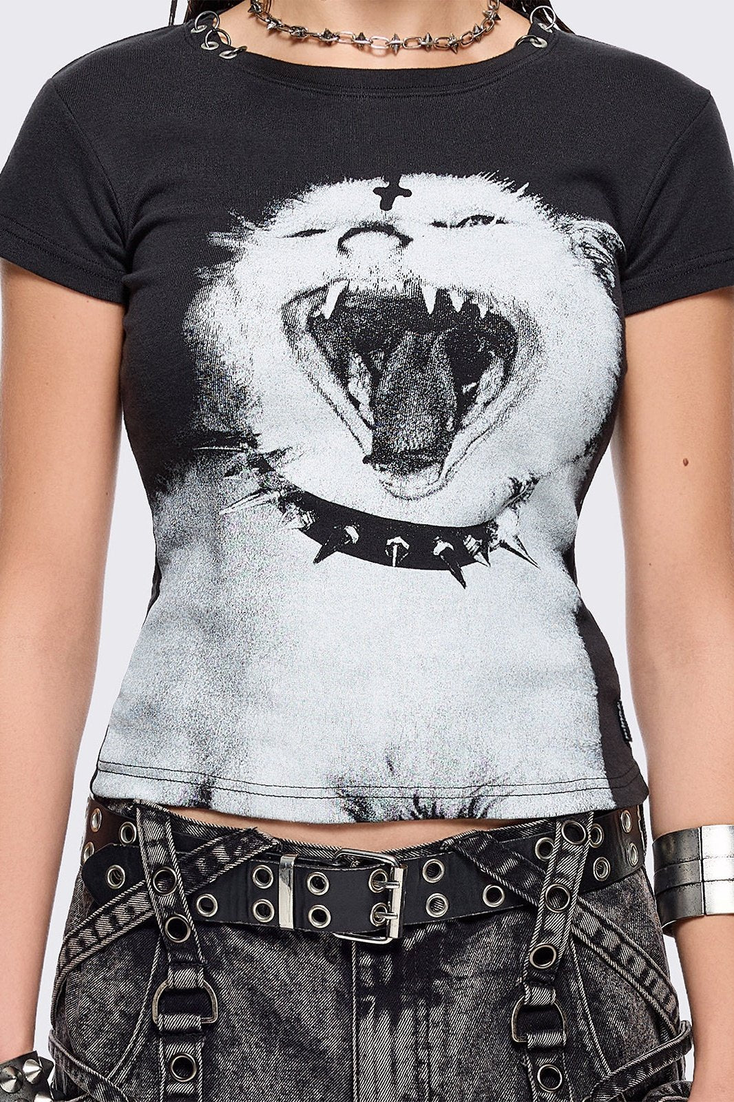 Minga London Nine Lives in Hell Baby Tee