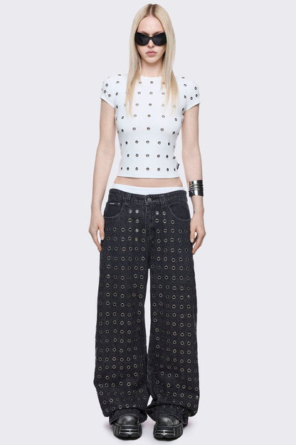 Minga London Rogue White Baby Tee