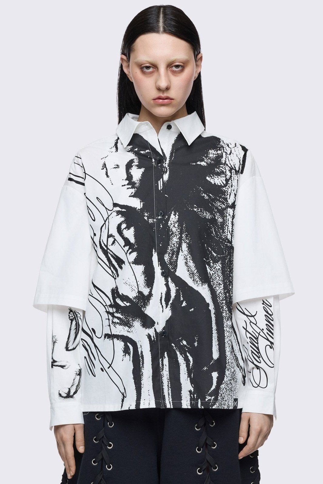 Minga London Faith & Sin Layered Shirt