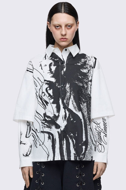 Minga London Faith & Sin Layered Shirt