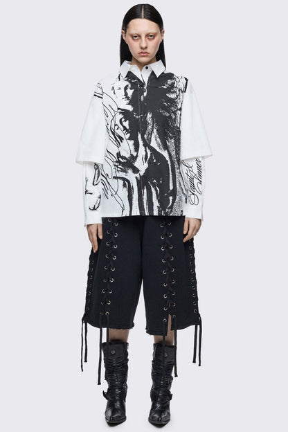 Minga London Faith & Sin Layered Shirt