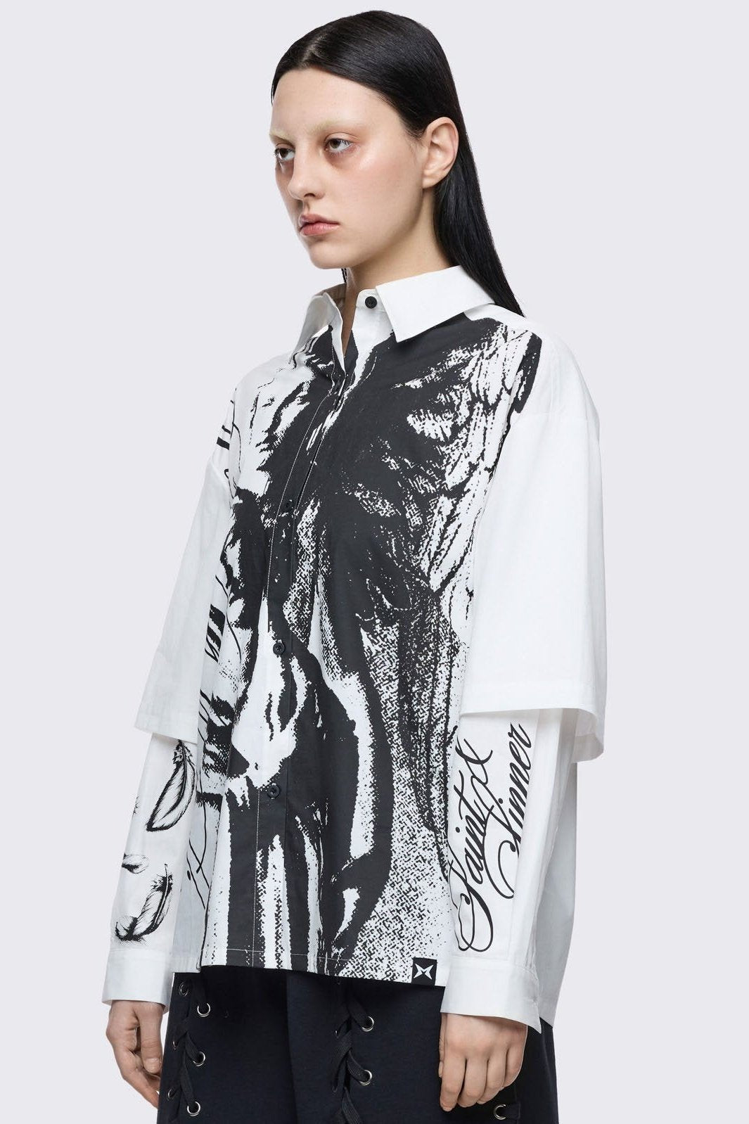 Minga London Faith & Sin Layered Shirt