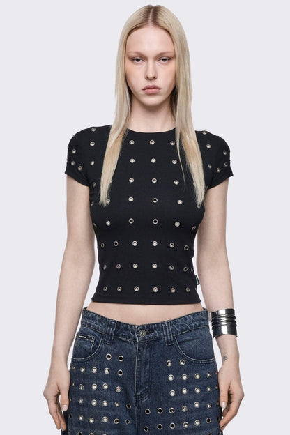 Minga London Rogue Black Baby Tee