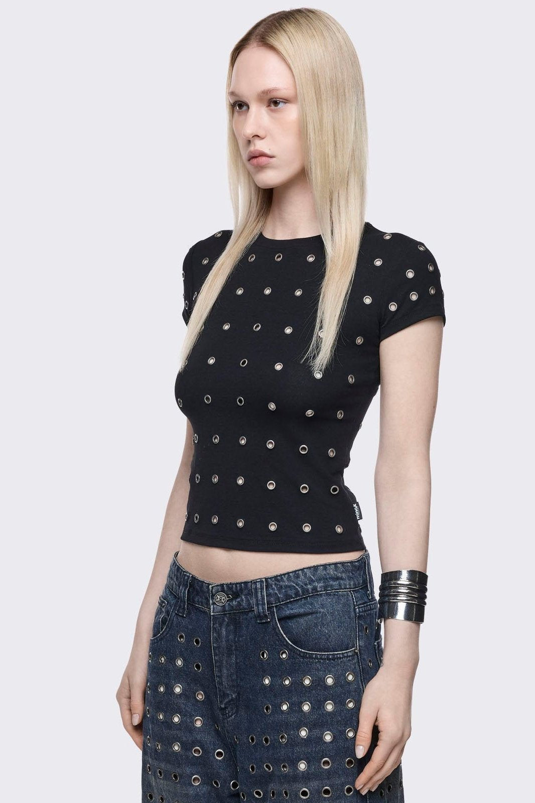 Minga London Rogue Black Baby Tee