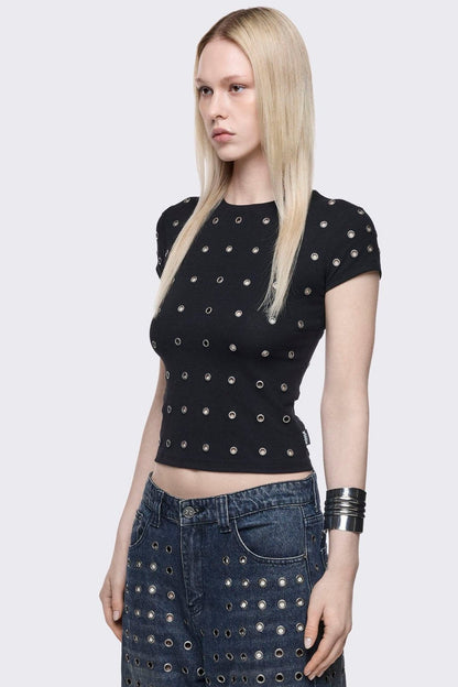 Minga London Rogue Black Baby Tee