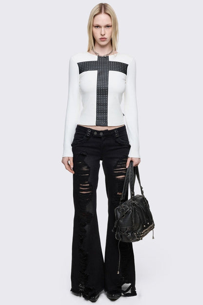 Minga London Damned White Top