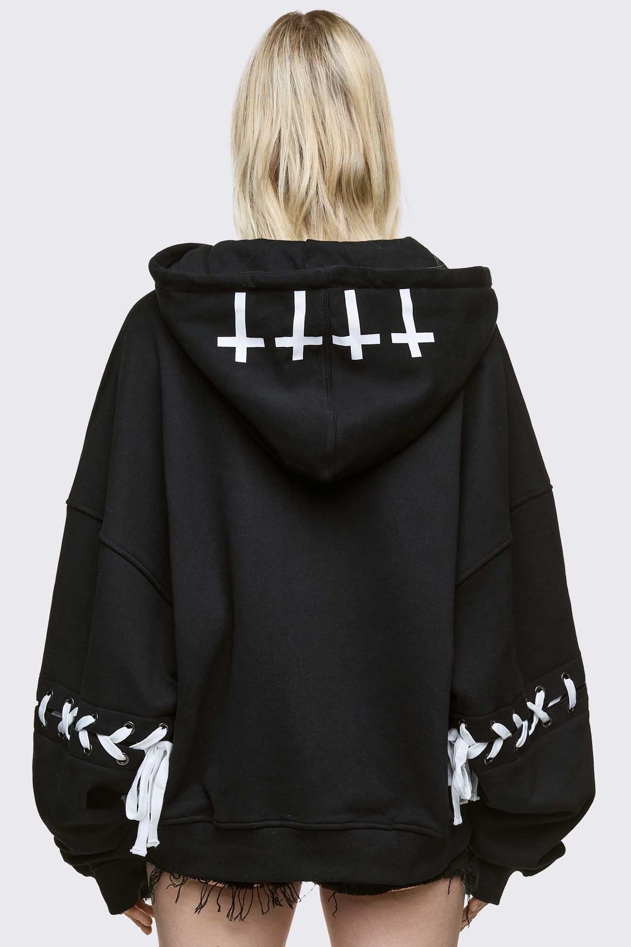 Minga London Terrifying Angels Zip Up Hoodie