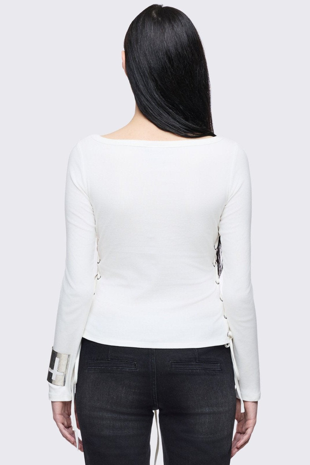 Minga London Seraphina Lace-Up Top