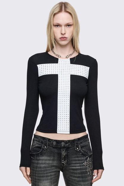 Minga London Damned Black Top