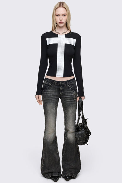 Minga London Damned Black Top